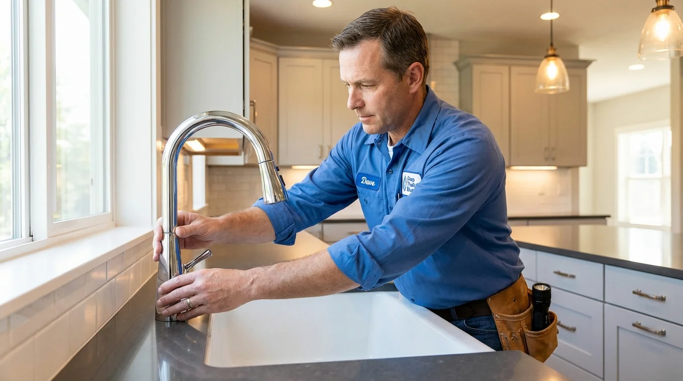 Kitchen faucet installation by Johns Plumbing LLC in Yazoo City