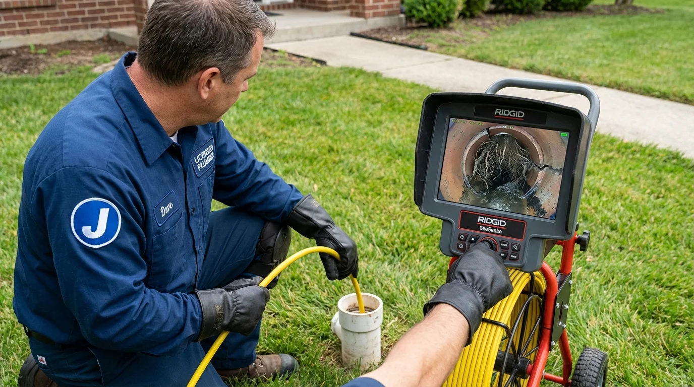 Sewer camera inspection being performed by Johns Plumbing LLC in Yazoo City